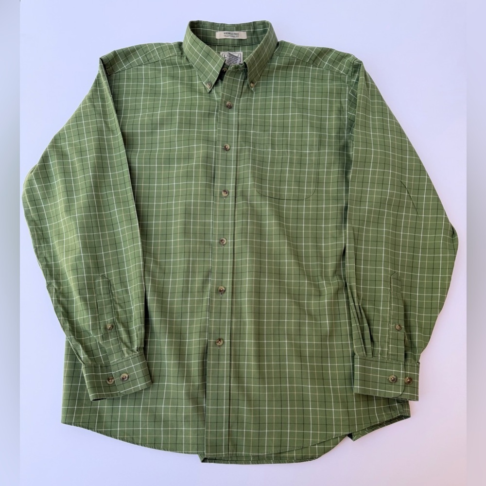 Men’s L.L. Bean Long Sleeve Cotton Shirt Size Large Regular​​